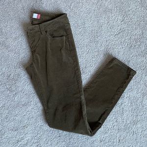 CAbi Skinny Moss Brown Corduroy Jeans